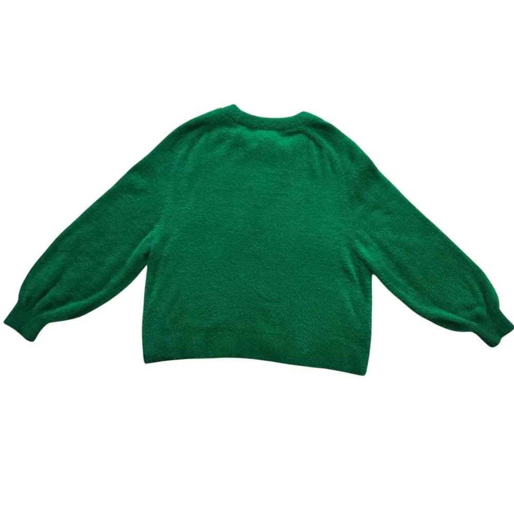 Aerie Women's Green Soft & Fuzzy Flurry Crew Neck‎ Sweater Size S